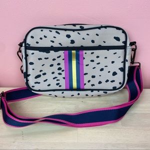 The Giavanna Neoprene Messenger-Pink/Gold/Black